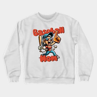 Baseball Mom Crewneck Sweatshirt